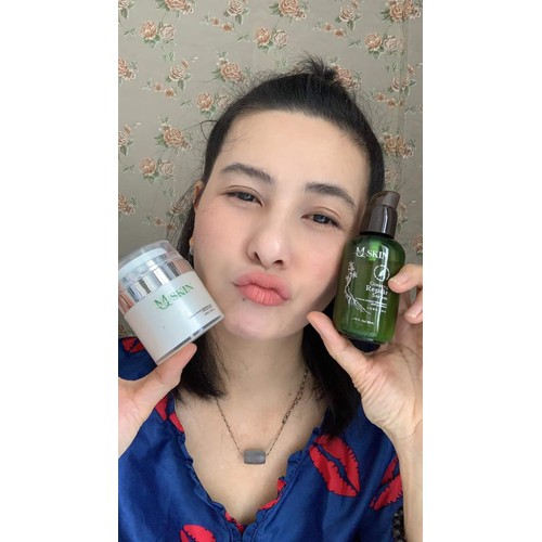[HCM]Combo Kem Face Nhân Sâm MQ Skin + Serum Thay Da