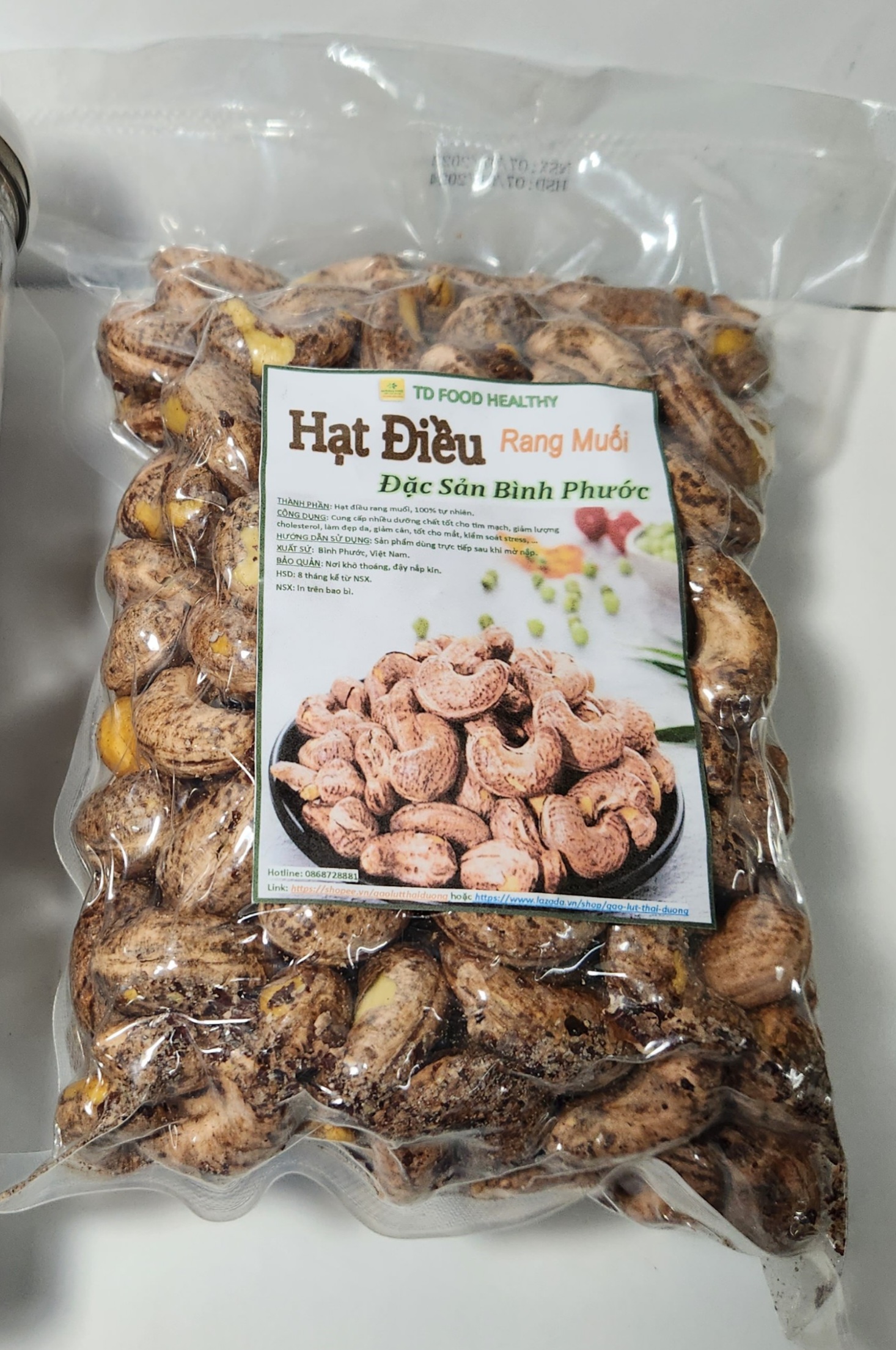 500GRAM HẠT ĐIỀU RANG MUỐI NGUYÊN LỤA ĐẶC SẢN BÌNH PHƯỚC