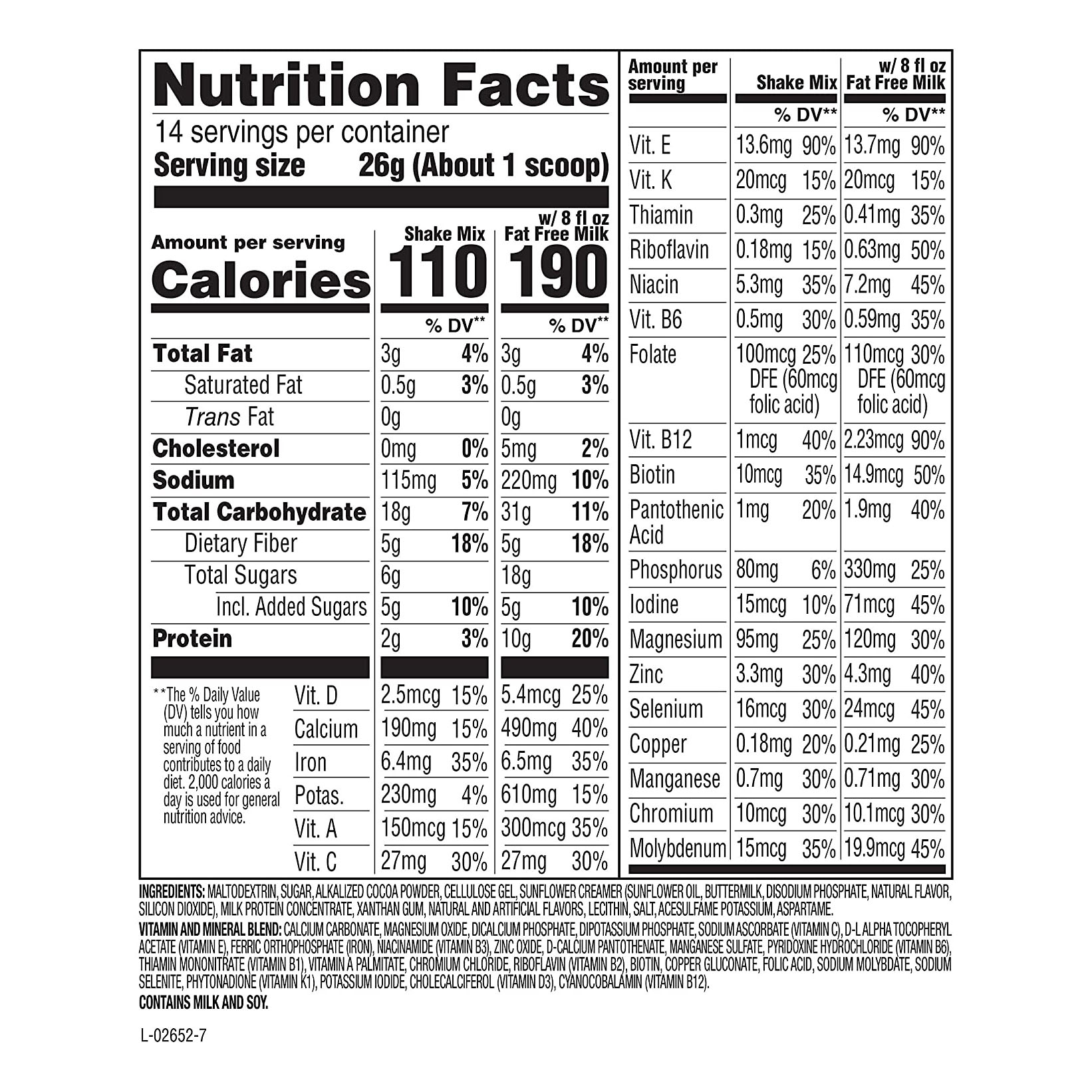 [HCM]Sữa bột Slimfast (vị sô-cô-la) 364grs