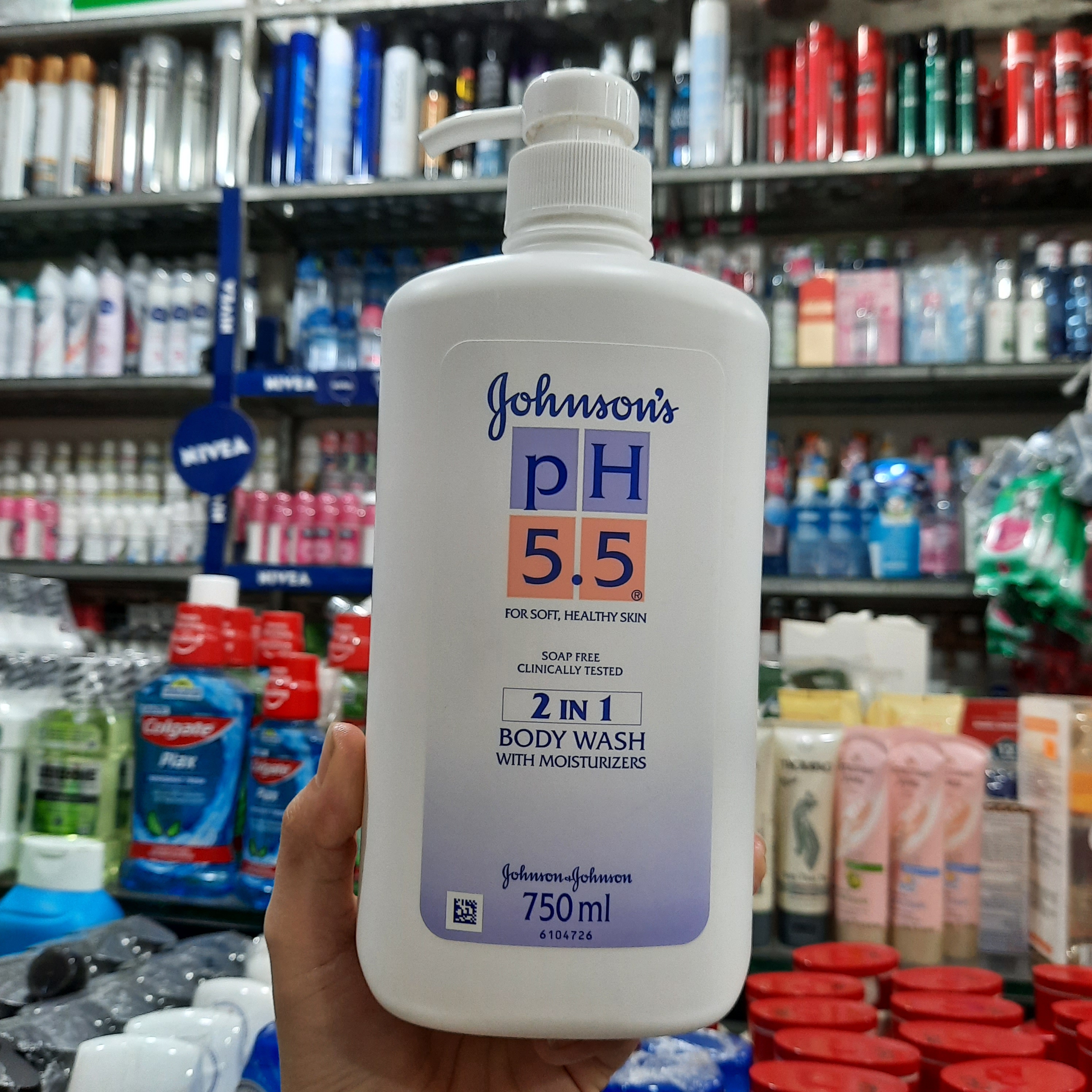 Sữa tắm johnson’s 2 in 1 ph 5.5 750ml