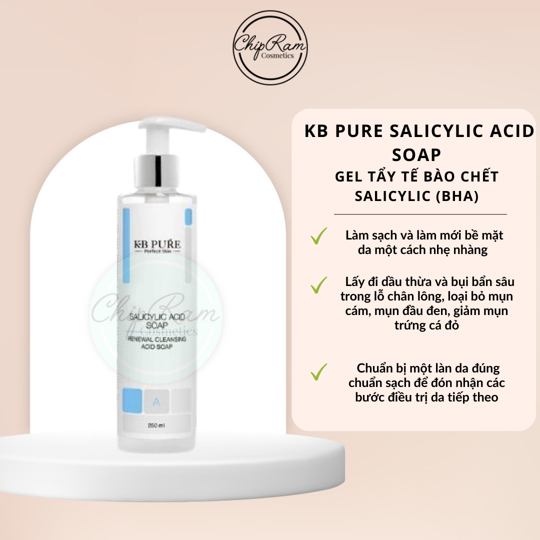 Gel tẩy da chết - kb pure salicylic soap 250ml