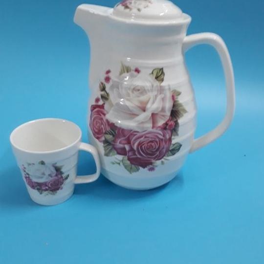 Bộ ấm chén uống trà khay cao 22