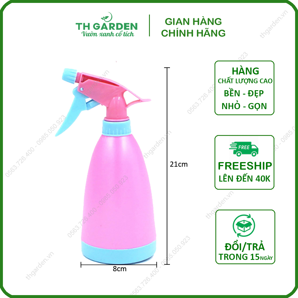Bình tưới cây phun sương dạng xịt để bàn 400ml - có thể phun tia hoặc phun sương
