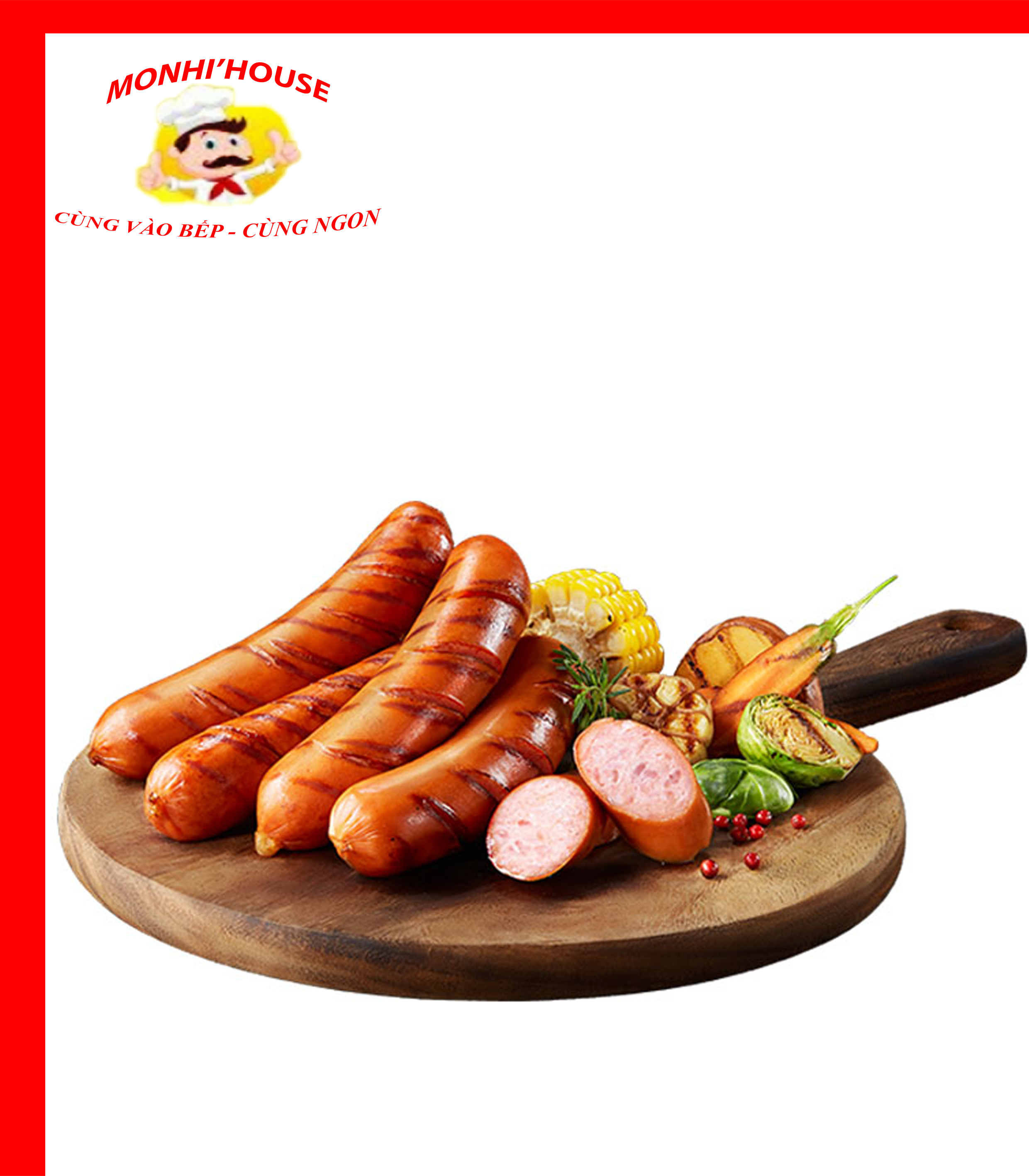 500g Xúc xích vườn bia ( 10 cây) siu rẻ