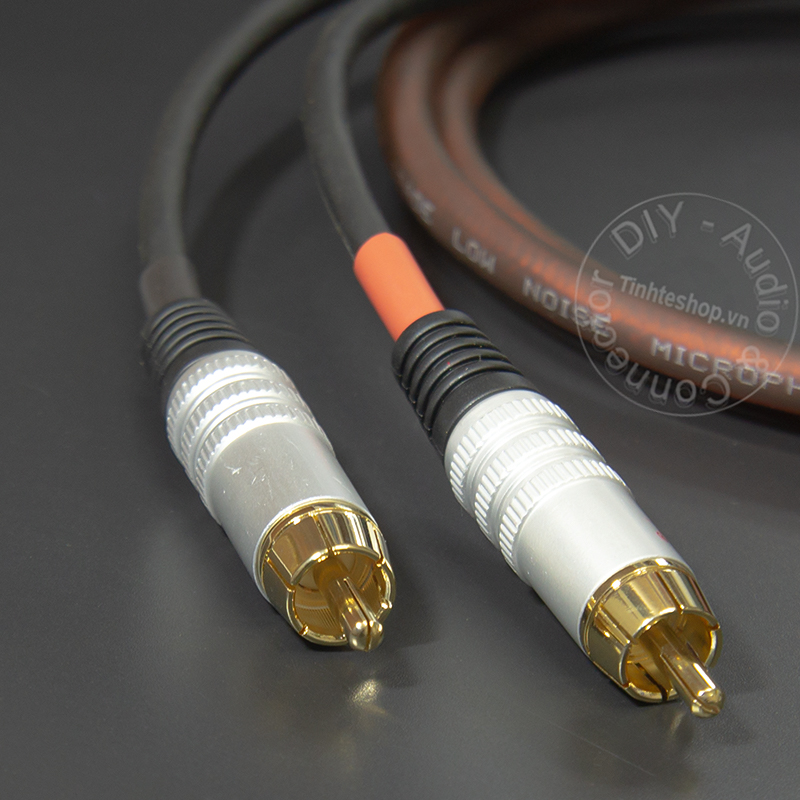Dây 6 ly stereo ra 2 đầu AV hoa sen DIY 0.5M đến 10M - 6.5mm ra 2 RCA