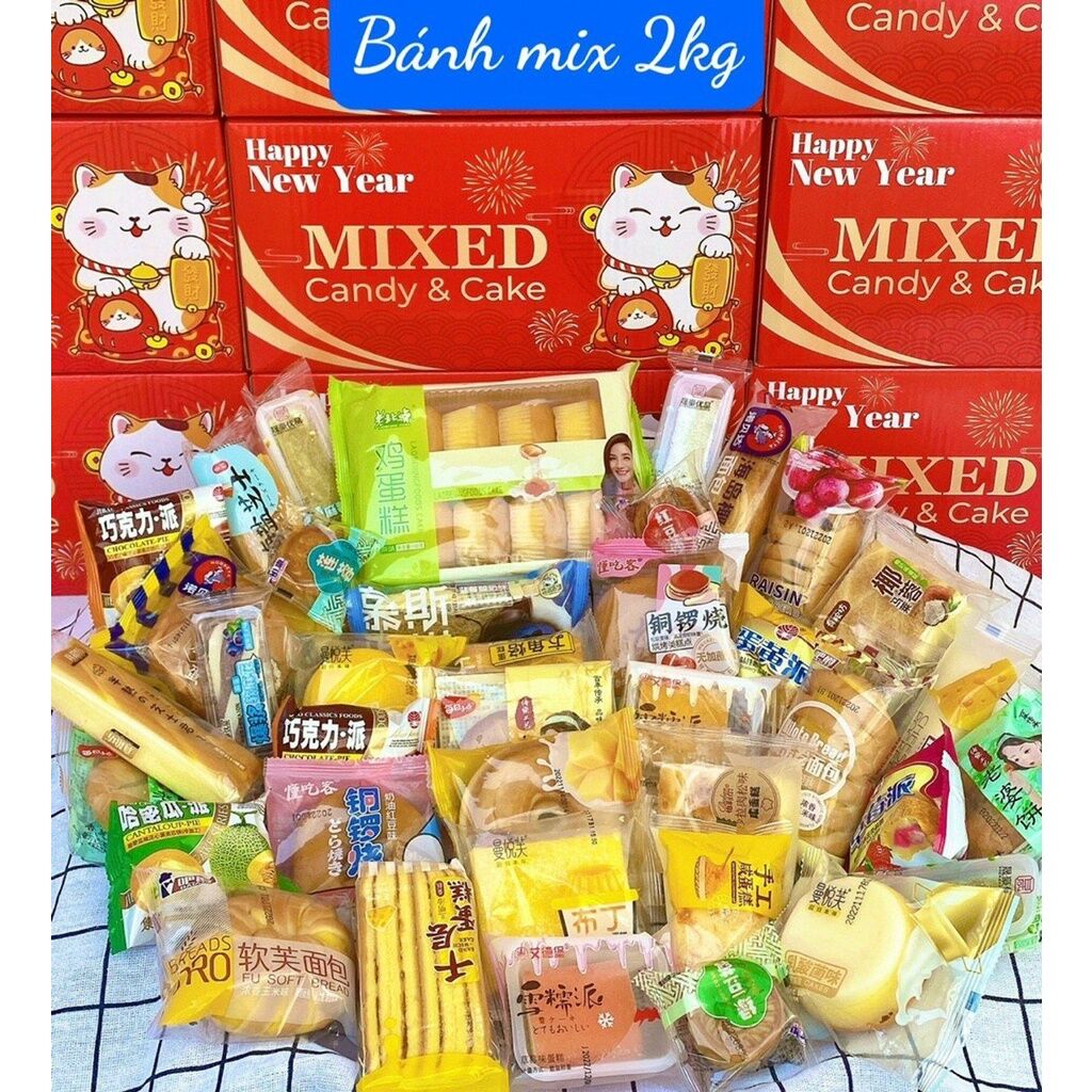 Bánh Mix Đài Loan Cao Cấp Thùng 2kg.