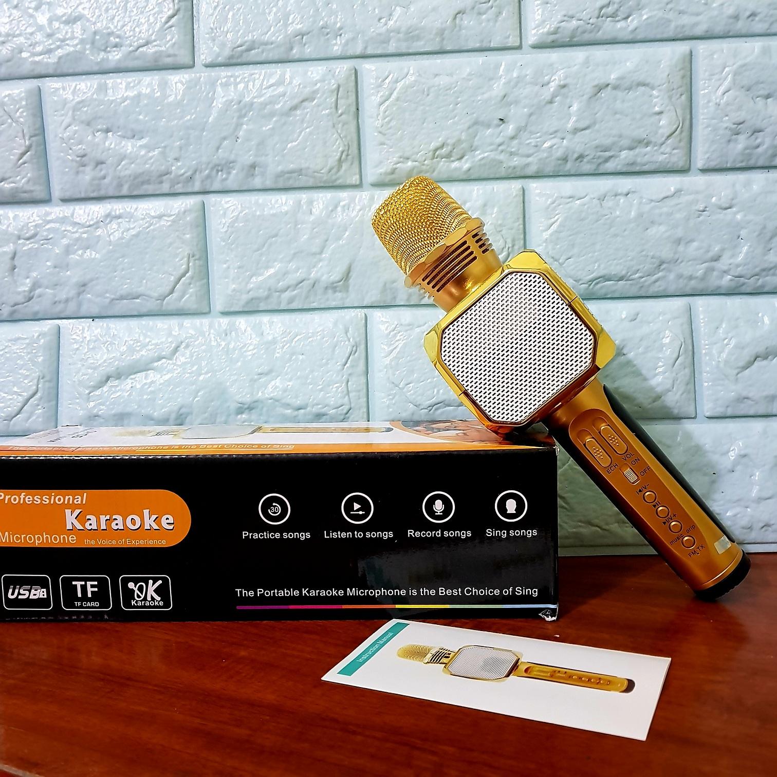 Micro Hát Karaoke Kèm Loa Bluetooth SD-10 Chính Hãng SDRD