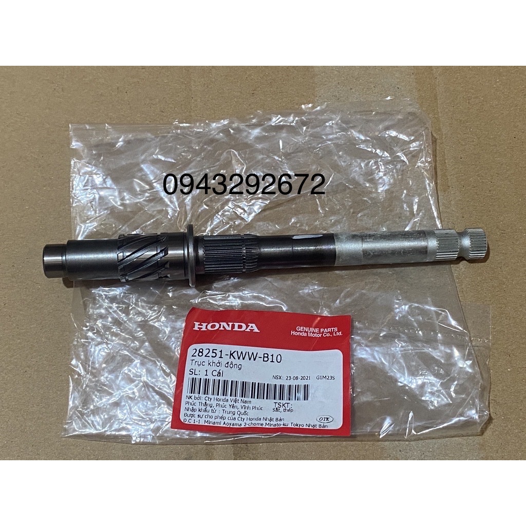 Trục khởi động rsx 110, ws 110 honda