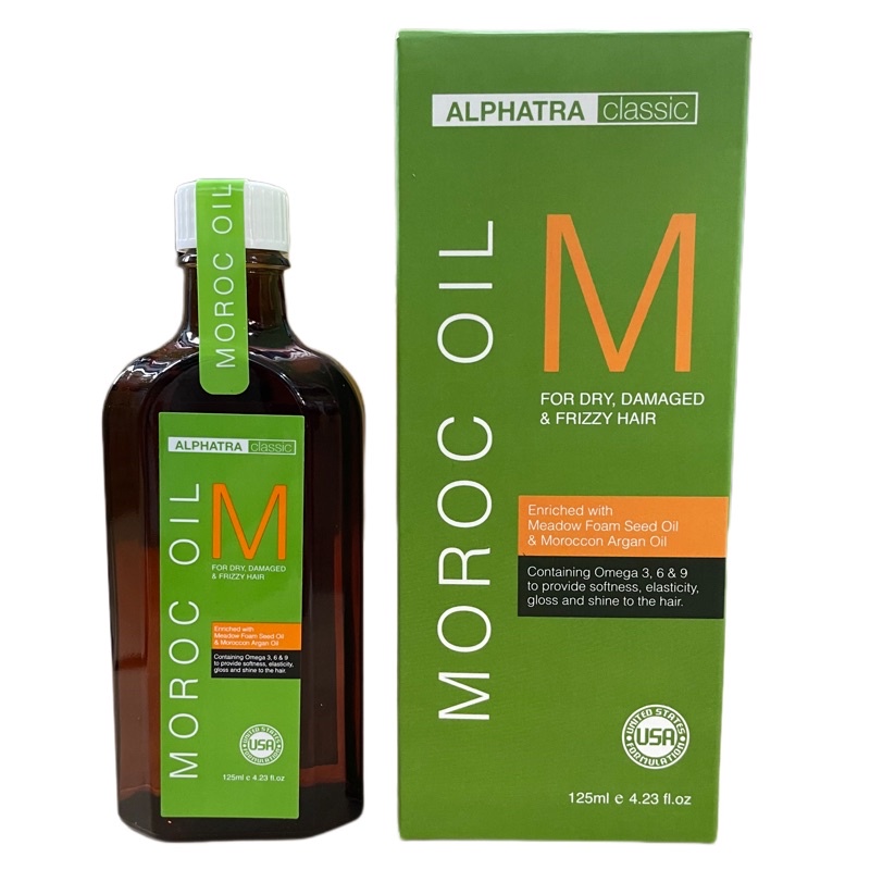 Tinh dầu dưỡng bóng tóc Alphatra Classic Moroc Oil 125ml ( USA )
