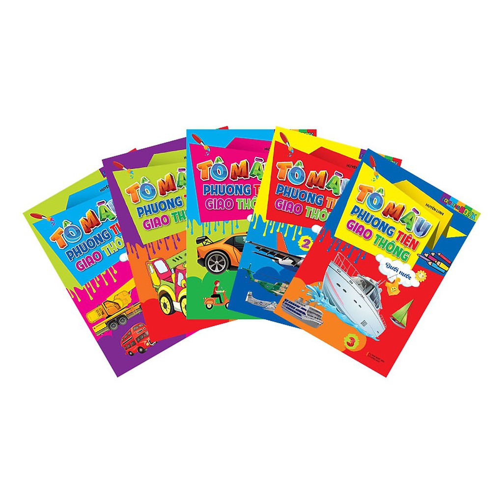Combo Tô Màu Phương Tiện Giao Thông