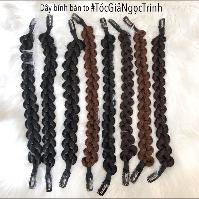 Tóc giả nữ cao cấp / Dây tết rít to tạo mẫu toc