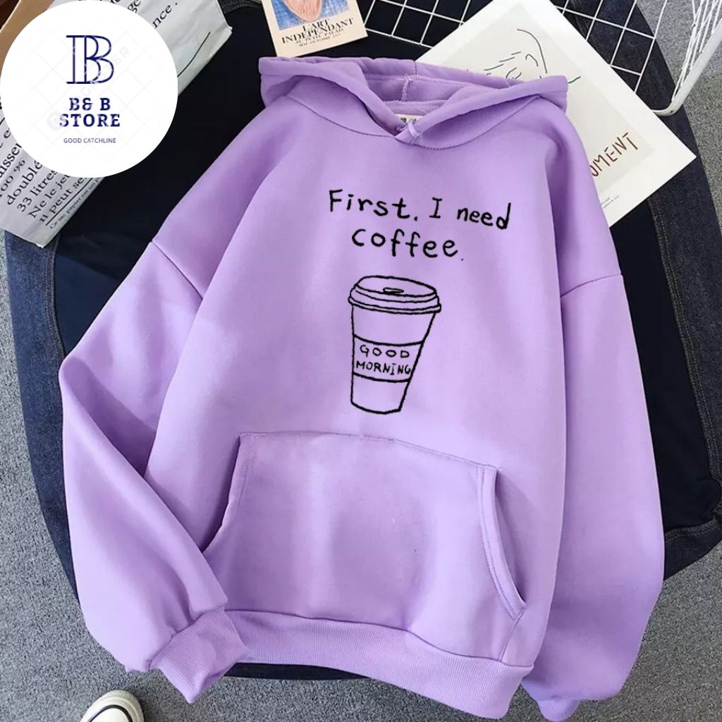 ÁO KHOÁC HOODIE NỈ UNISEX COFFEE FORM RỘNG NAM NỮ NHIỀU MÀU CỰC ĐẸP