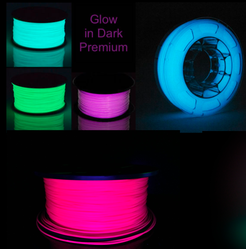 Nhựa in 3d PLA dạ quang - Luminous pla filament