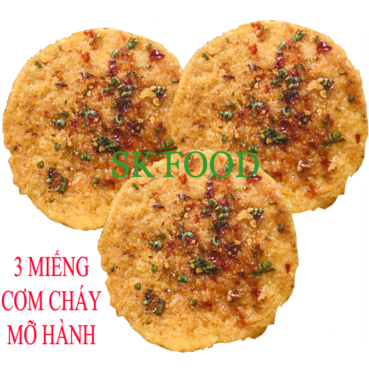 Bịch 3 Miếng Cơm Chiên Nước Mắm Mỡ Hành 80G