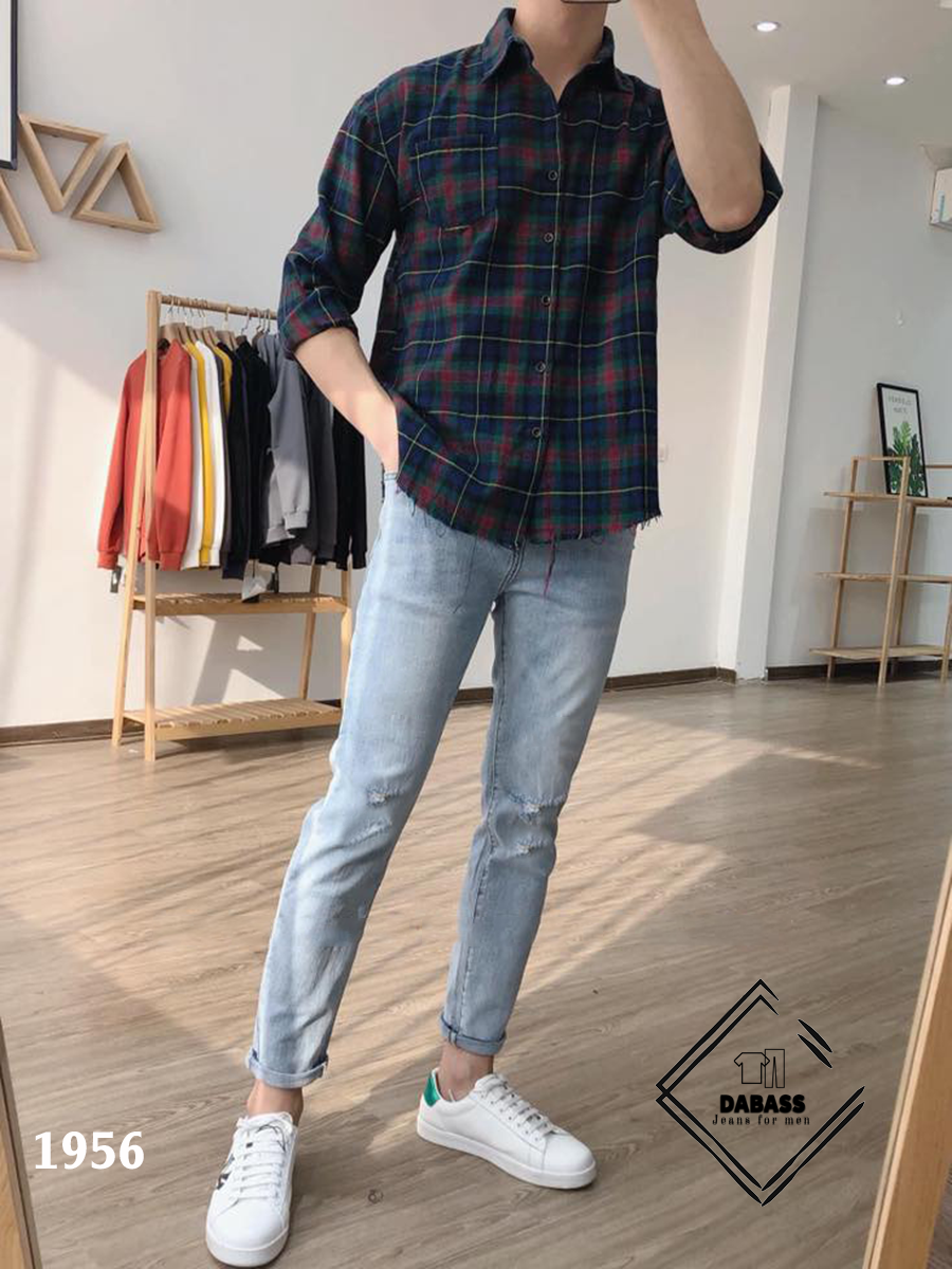 [HCM]Áo Sơ Mi Nam Caro Tay Dài Năng Động