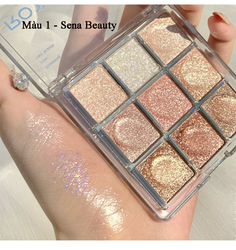Bảng Phấn Mắt Nhũ Lì 9 Ô Roto Eyeshadow