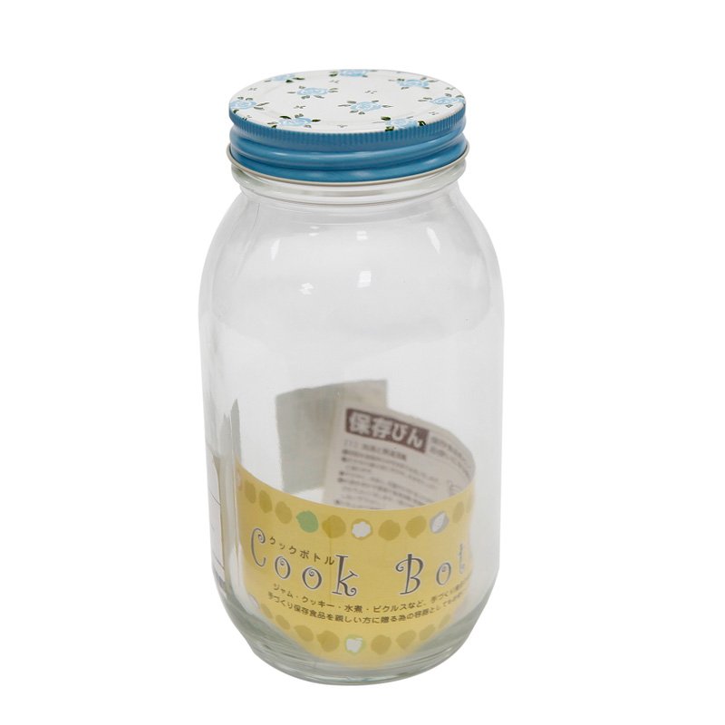 Lọ thủy tinh nắp kim loại 900ml, 450ml hàng Nhật Bản