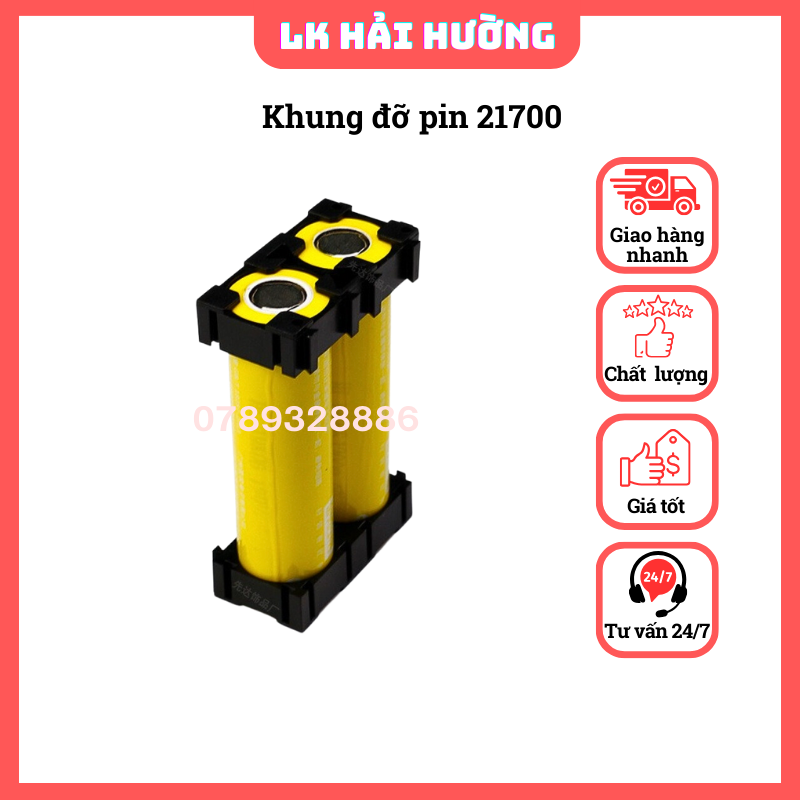 Khung Đế Cố Định Pin 21700 các loại