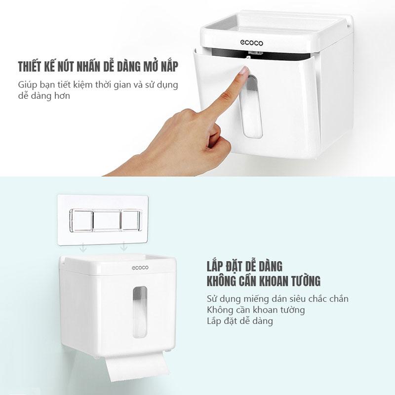Hộp đựng giấy vệ sinh ECOCO 9231