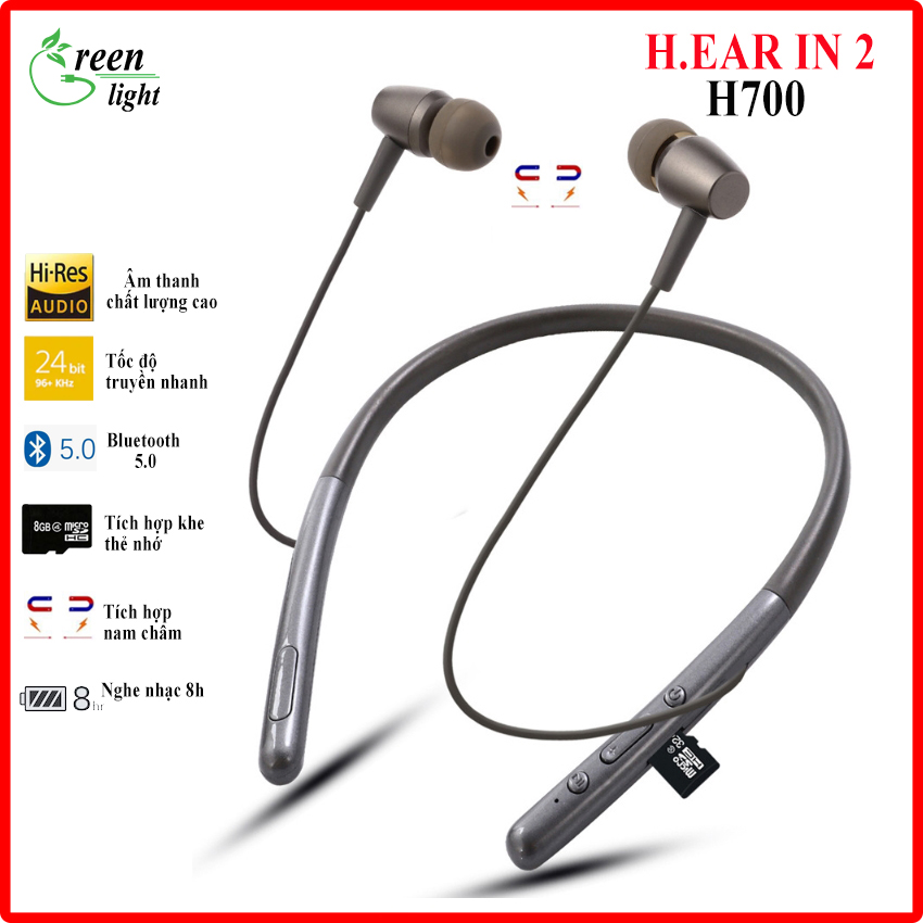>> BÁO GIÁ TAI NGHE BLUTOOTH GYM 530. PIN 1000 MAH. NGHE NHẠC 100H,HỖ TRỢ KẾT NỐI THẺ NHỚ NGOÀI. ÂM THAN 9D NGHE NHẠC ĐỈN | Shopee Lazada Sendo Tiki mới nhất 94 Tai nghe wireless H.ear In 2 WI-H700 GREEN LIGHT cao cấp, tai nghe bluetooth không dây pin trâu bass mạnh hỗ trợ thẻ nhớ nghe nhạc 10 giờ