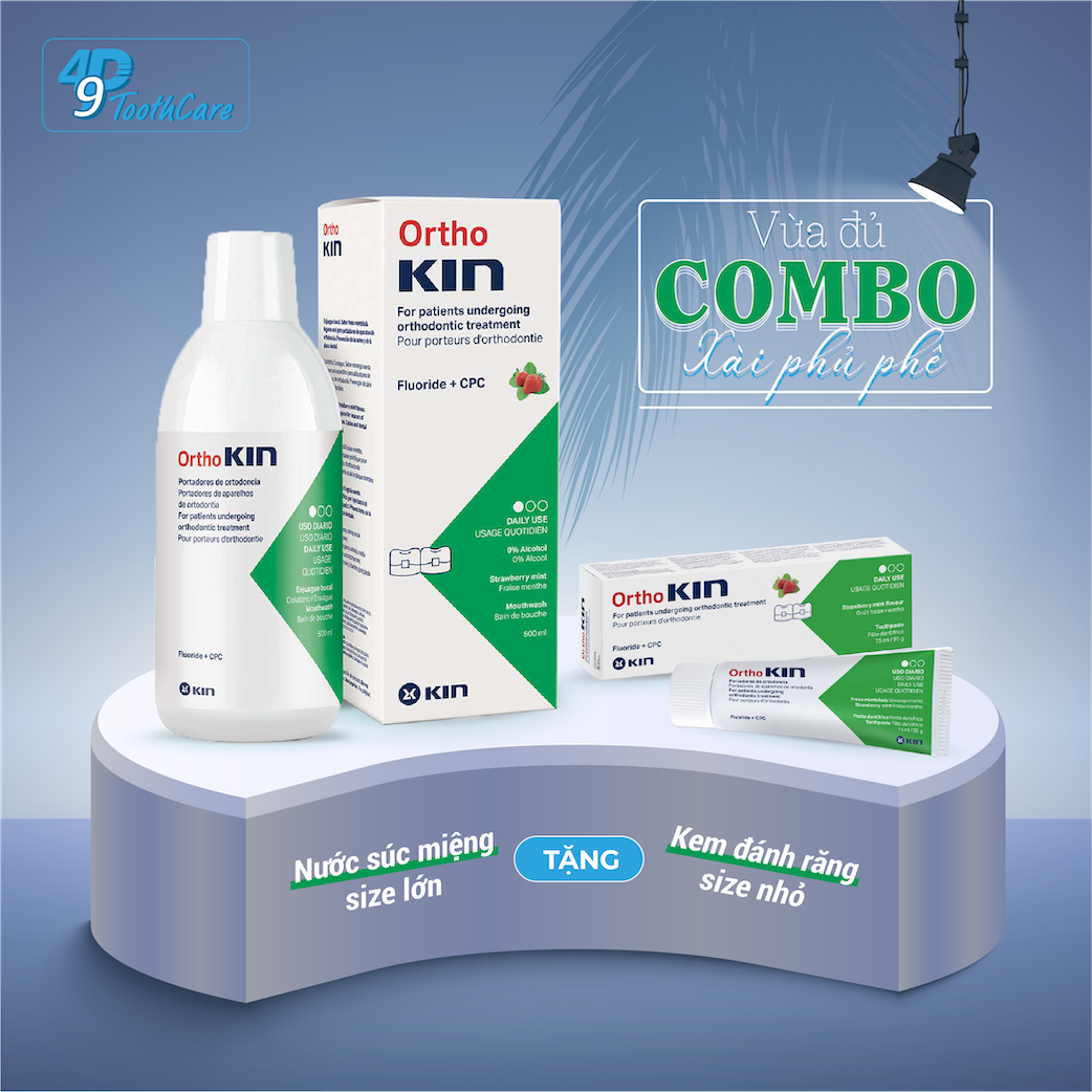 [HCM]Nước súc miệng ORTHOKIN - Dành cho răng niềng 500ml
