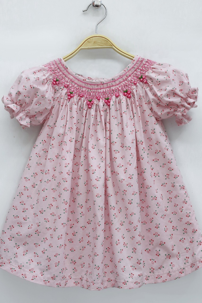 ĐẦM SMOCK HỒNG HOA NHÍ