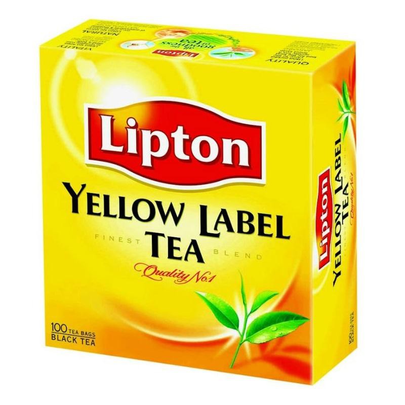 Trà Lipton nhãn vàng 100 gói 200gram.