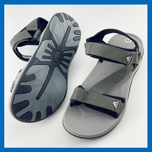 Giày Sandal Nam Quai Ngang ADIDAS ( Đen Xám)