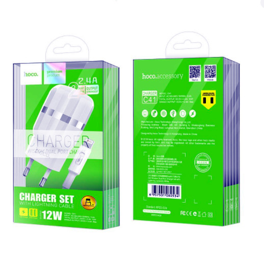 [HCM]CÓC SẠC HOCO IP dành cho IPHONE 4/5/6/7 và samsung HOCO UH102