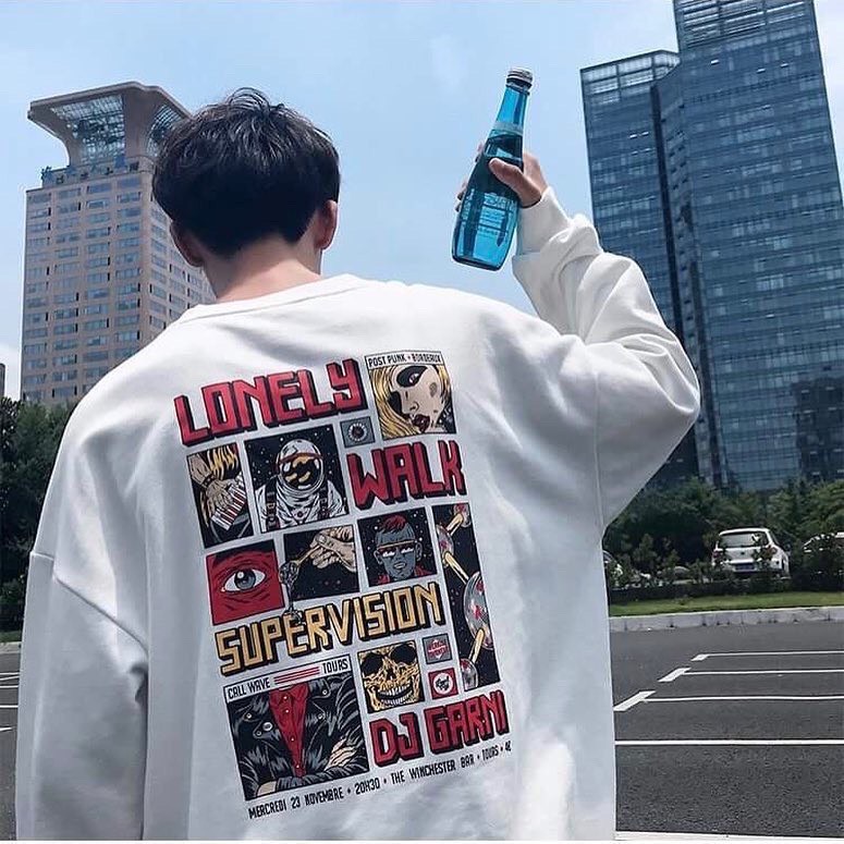 [Hoàn Tiền 15%] Áo SWEATER UNISEX Nam Nữ Đều Mặc Được In Hình Cá Tính DQ93D3