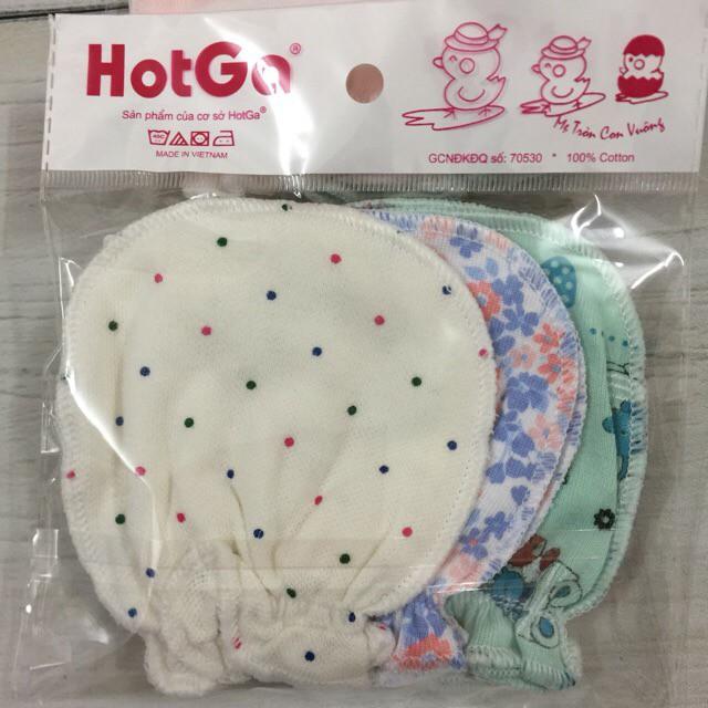 Set 3 bộ bao tay cho bé sơ sinh Hotga