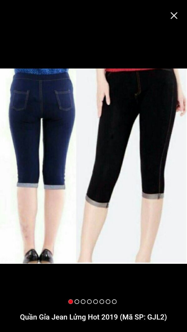 Quần ngố giả jeans nữ đẹp - 579