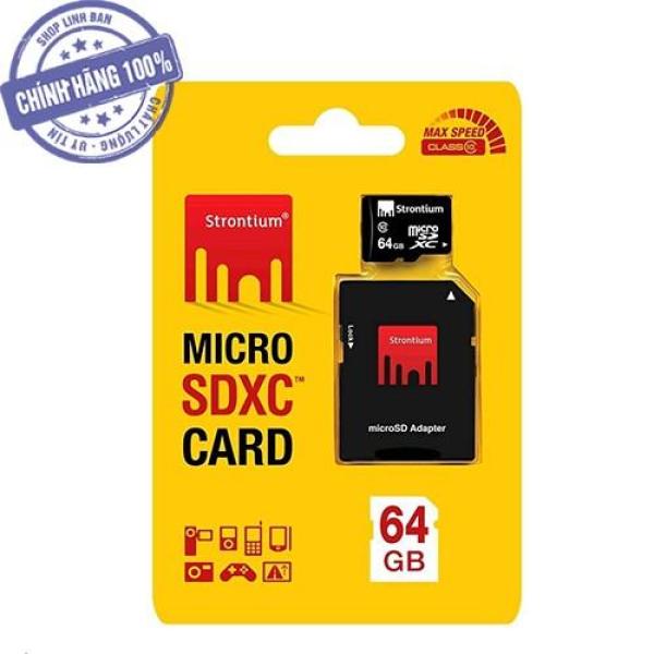 Thẻ nhớ micro SD Strontium 64GB class 10 SDXC