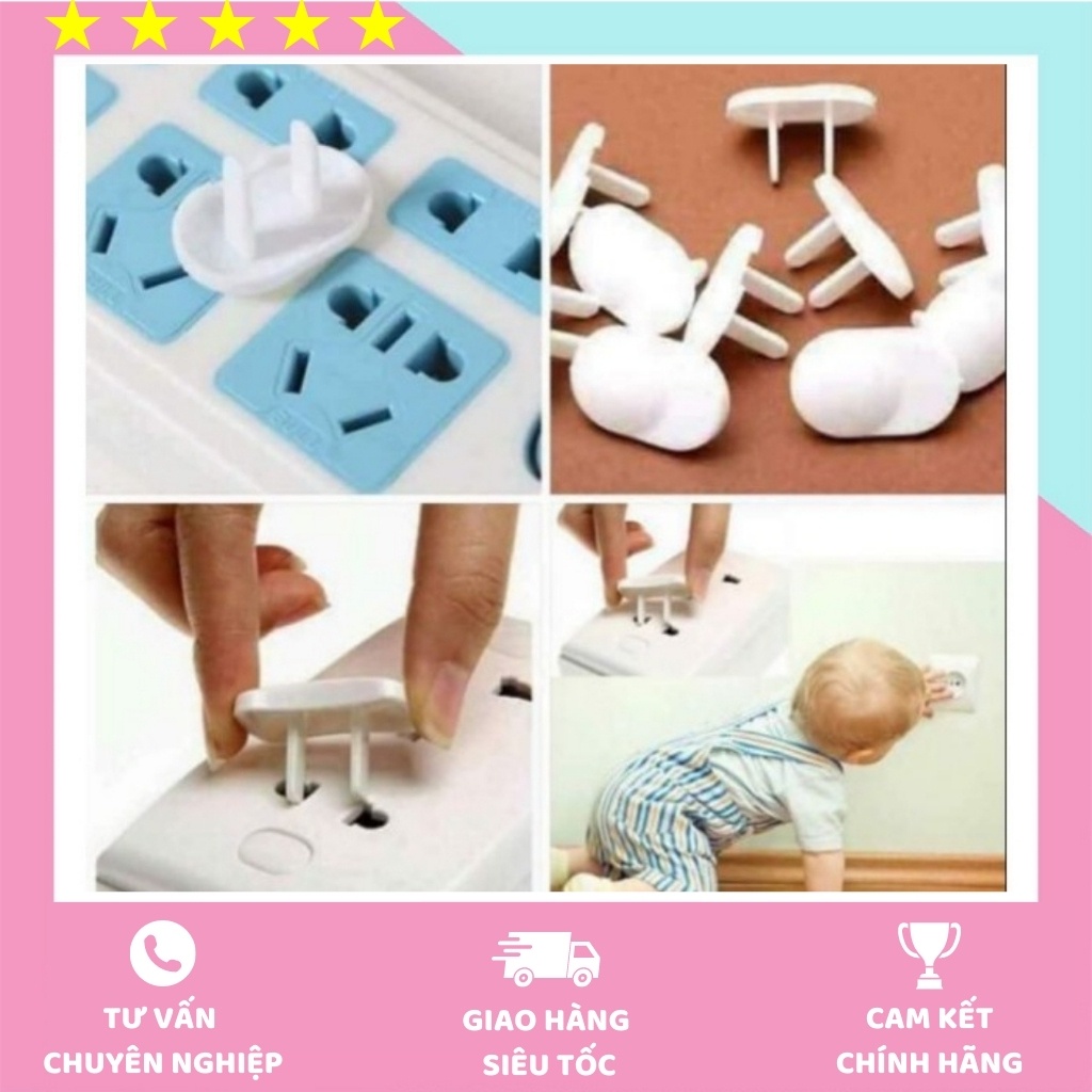 [Combo 5 Chiếc] Bịt Ổ Điện An Toàn Cho Bé