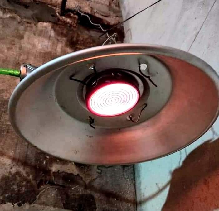 Đèn sưởi biogas loại nhỏ 750w, điếu inox304