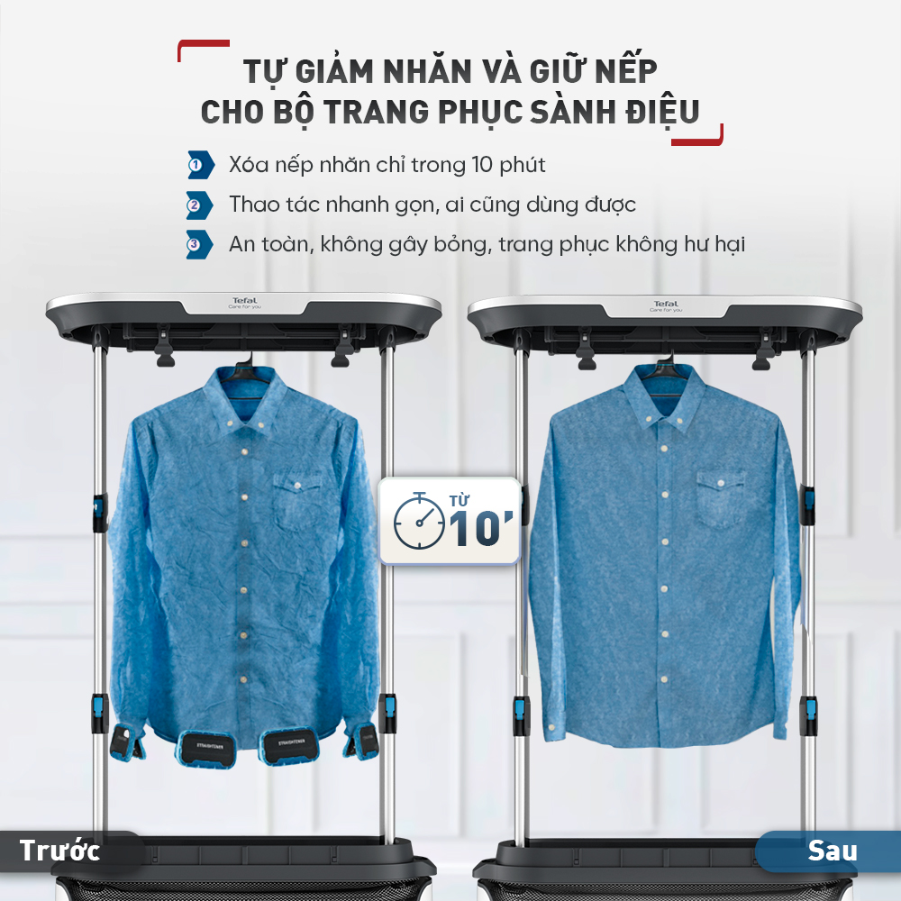 Máy chăm sóc quần, áo đa năng Tefal YT4050E1