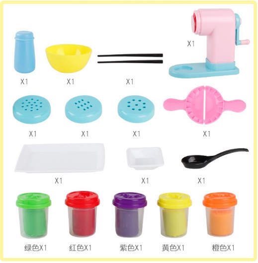 BỘ ĐỒ CHƠI LÀM MÌ Ý TỪ ĐẤT NẶN BỘT MÌ (Mã 8868-3)