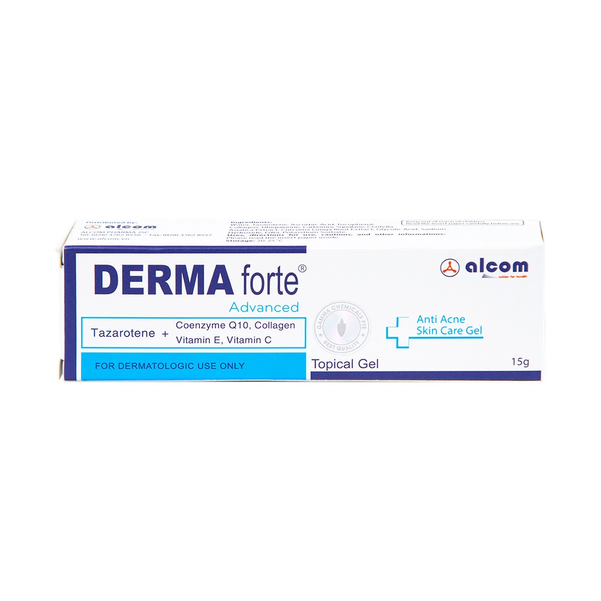 Gel Mụn Thâm Derma Forte Alcom (Tuýp/15gr)