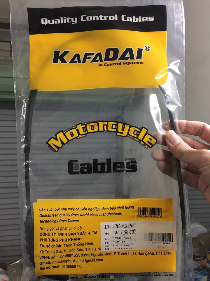 Dây ga xe máy kafadai thailand cho xe wave/wave a cũ kl872