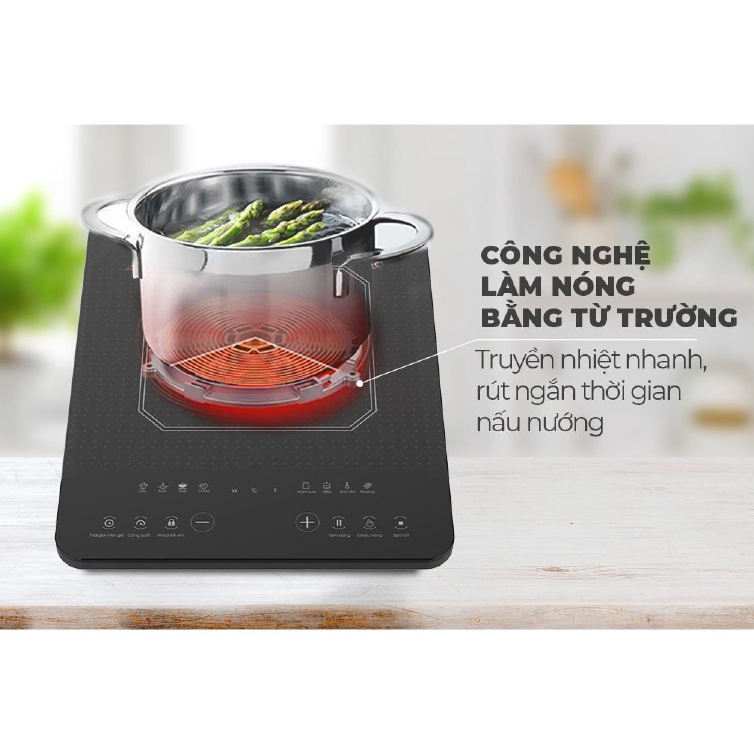 Bếp từ cảm ứng Sunhouse SHD6802 (Tặng Nồi)