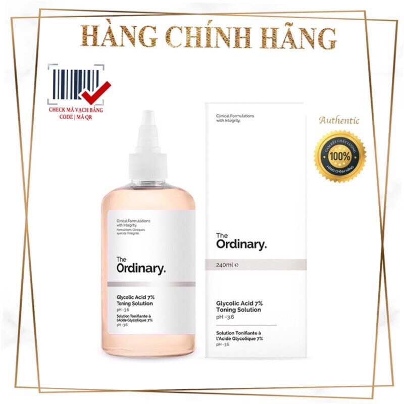 [HN] Toner The Ordinary tẩy da chết glycolic acid 7% 240ml Toning Solution