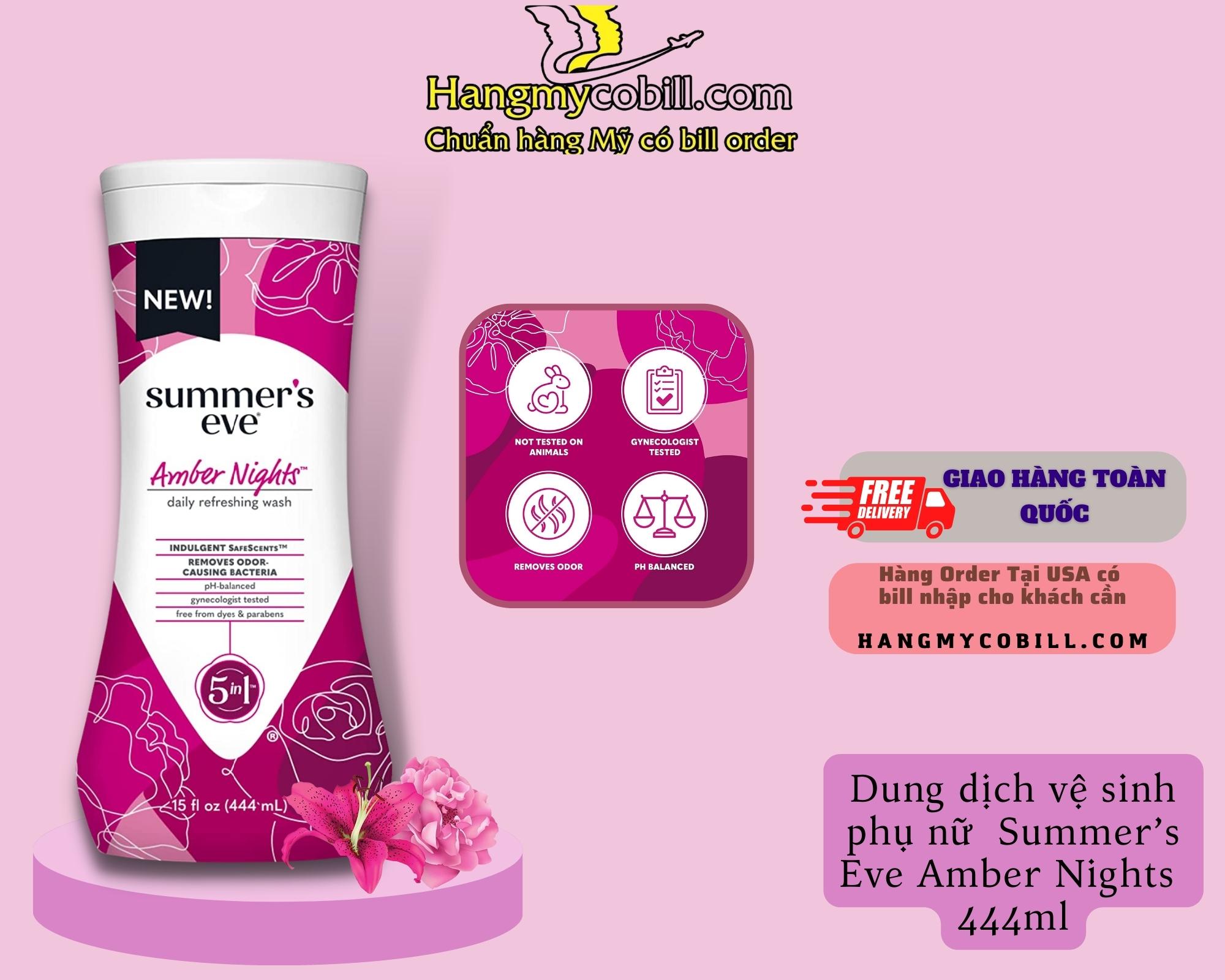 ( Có bill nhập) Dung dịch vệ sinh phụ nữ Summer's Eve