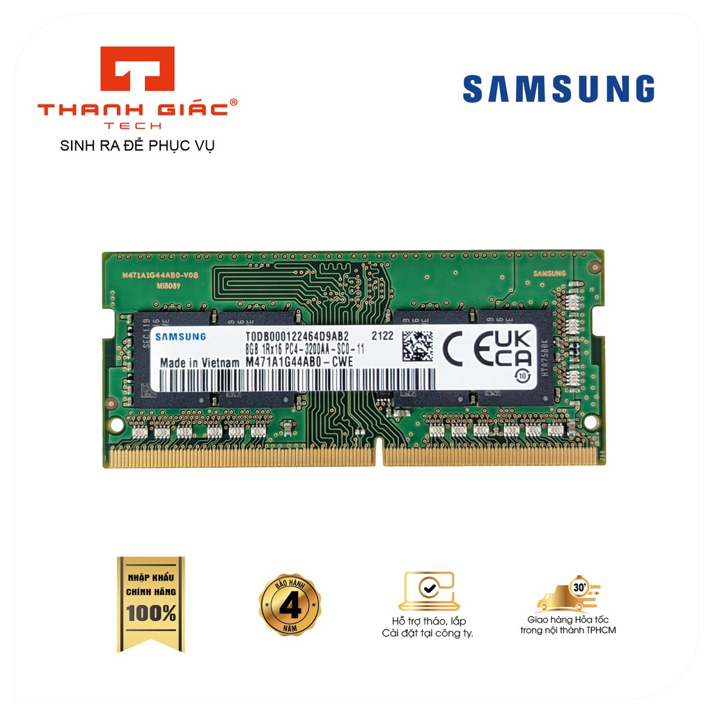 Ram Laptop Ddr4 8Gb Bus 3200 Samsung Sk Hynix - Bảo Hành 4 Năm