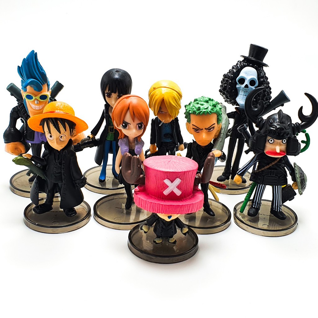 Mô hình One Piece (Combo 9 món) Luffy, Zoro cực chất One piece chibi