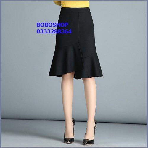 Chân váy gợn sóng tà xéo Lyly