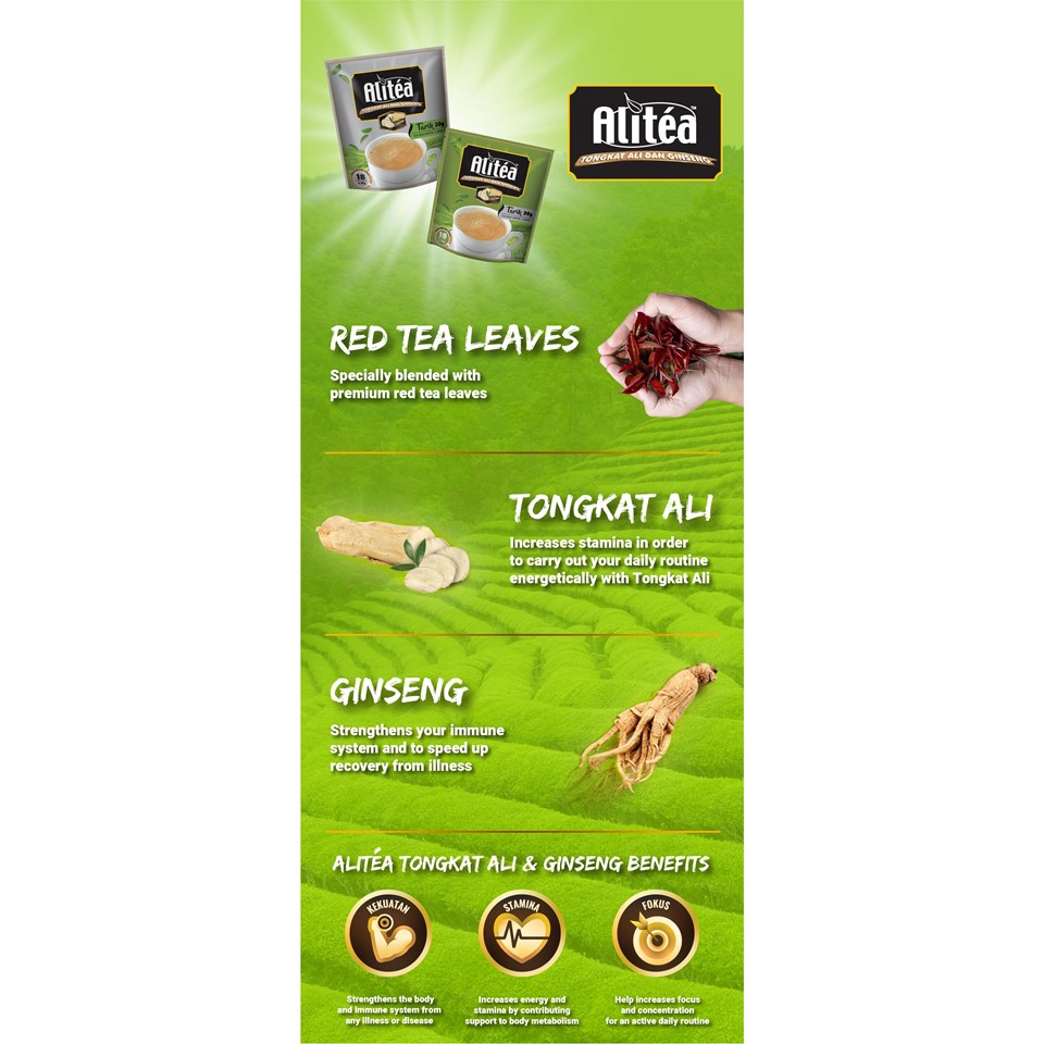 Trà Sữa Alitéa Tongkat Ali & Ginseng Tarik ( 18 Gói x 20g )