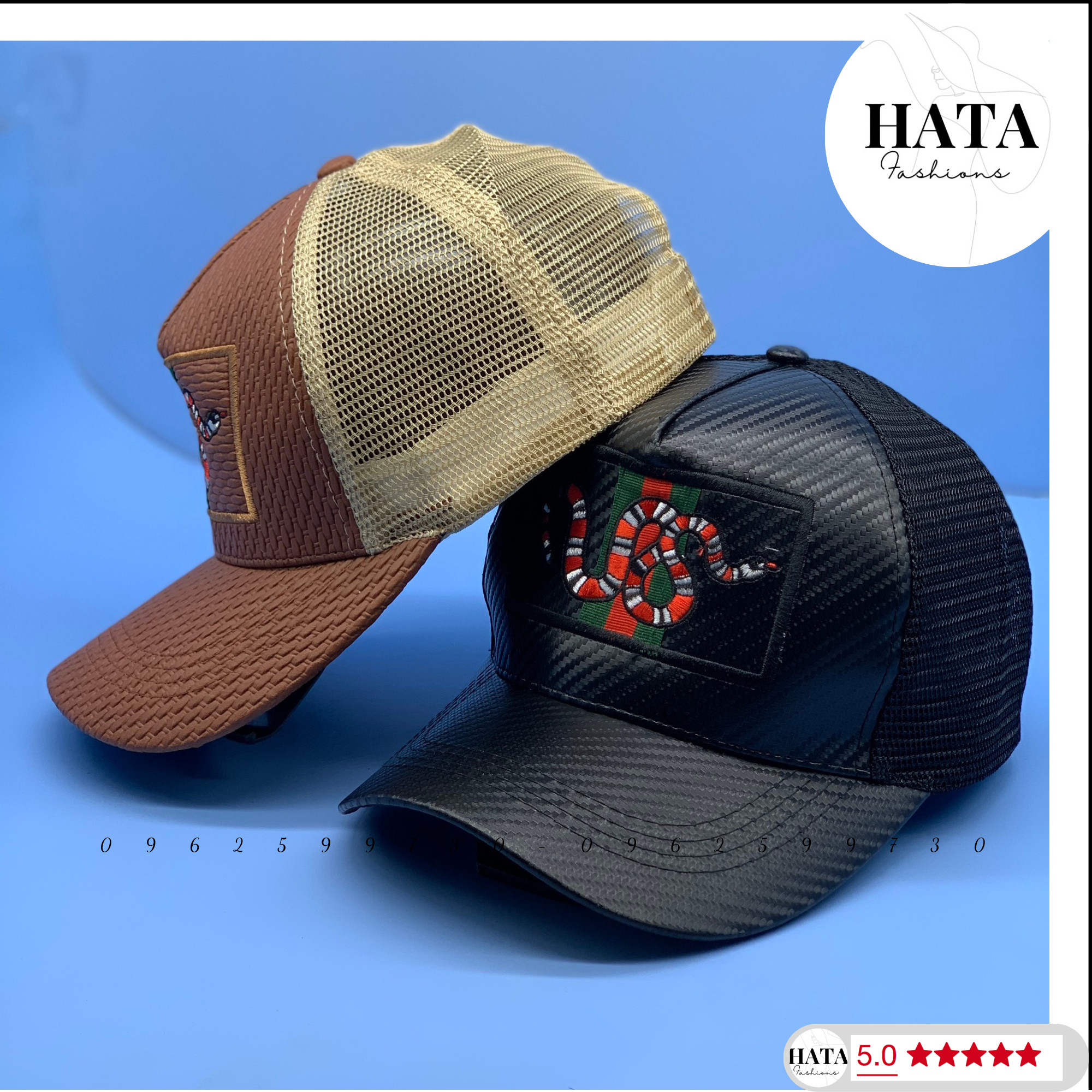 Nón Kết Logo Con Rắn Thời Trang Cao Cấp Phối Lưới Siêu Đẹp