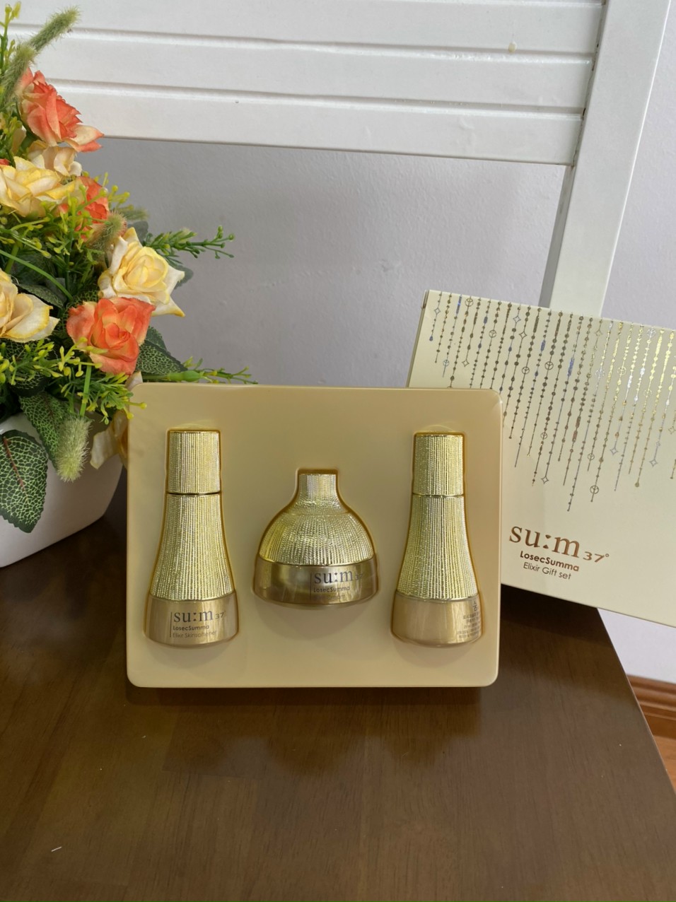 Sét dưỡng mini tái sinh da cao cấp Su:m37 Losec Summa Elixir Gift Set (3 sản phẩm)-VIFASHOP