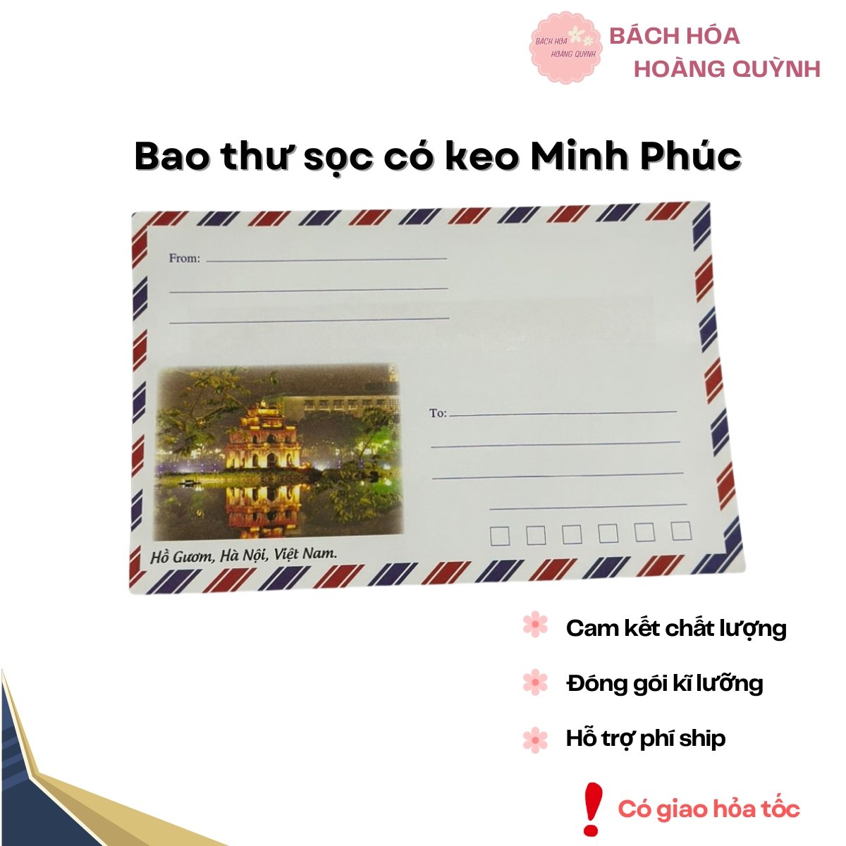 20 cái bao thư sọc có keo MINH PHÚC.