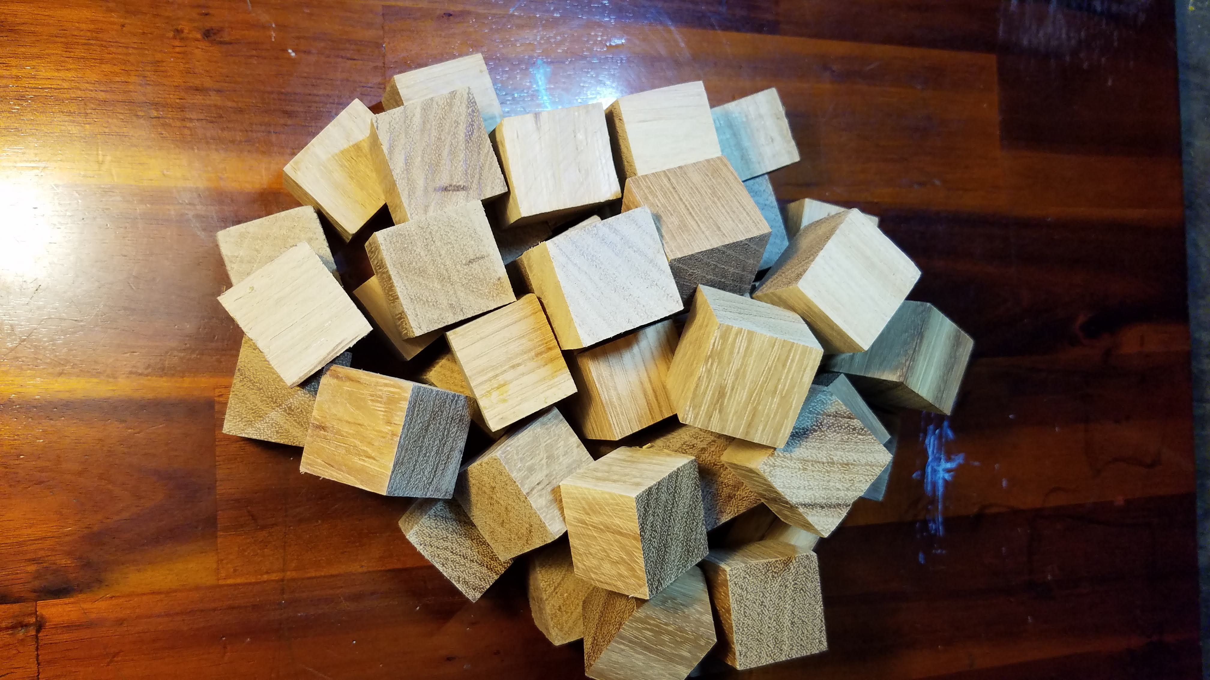 50 khối gỗ lập phương /cube 3 cm